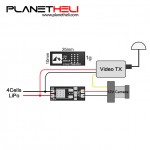 Matek linear voltage regulator / BEC 4S LiPo output 12V for webcam